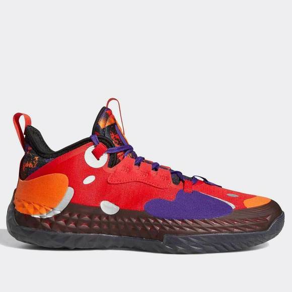 Adidas Harden Vol. 5 Futurenatura G55811 Red / Multi-Color Men's Size 8 - Picture 2 of 7